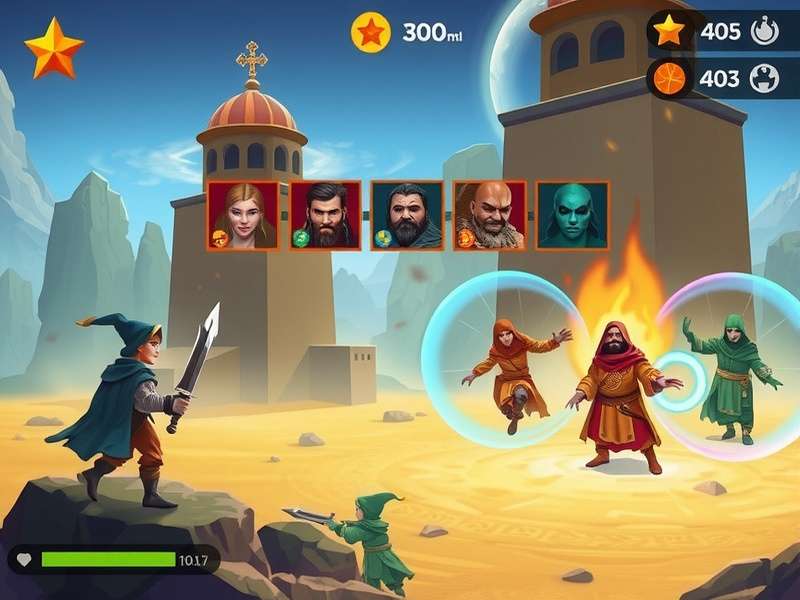 Holy Land Adventure combat scene showing character using special abilities